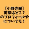【小野寺暖】実家はどこ？兄弟のプロフィールや兄弟についても